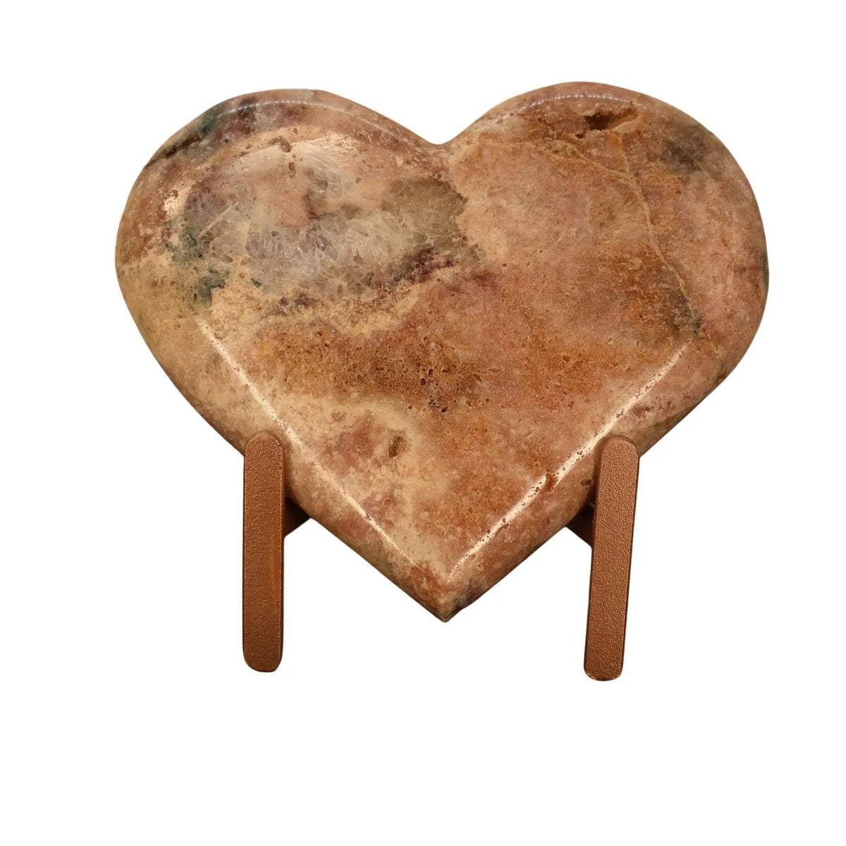 Roze Amethist Hart op Standaard – 1 kg - #2