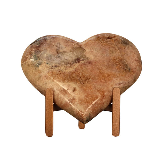 Roze Amethist Hart op Standaard – 1 kg - #2