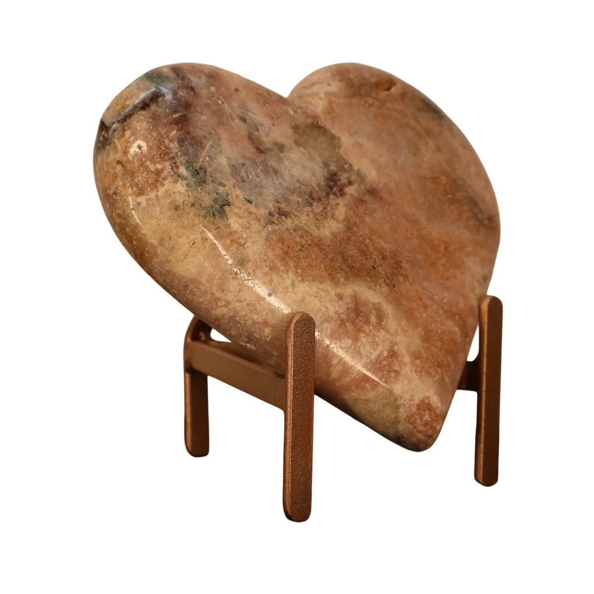 Roze Amethist Hart op Standaard – 1 kg - #2