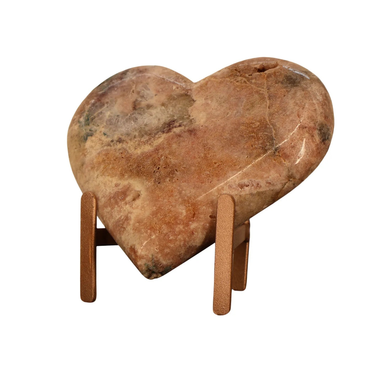Roze Amethist Hart op Standaard – 1 kg - #2
