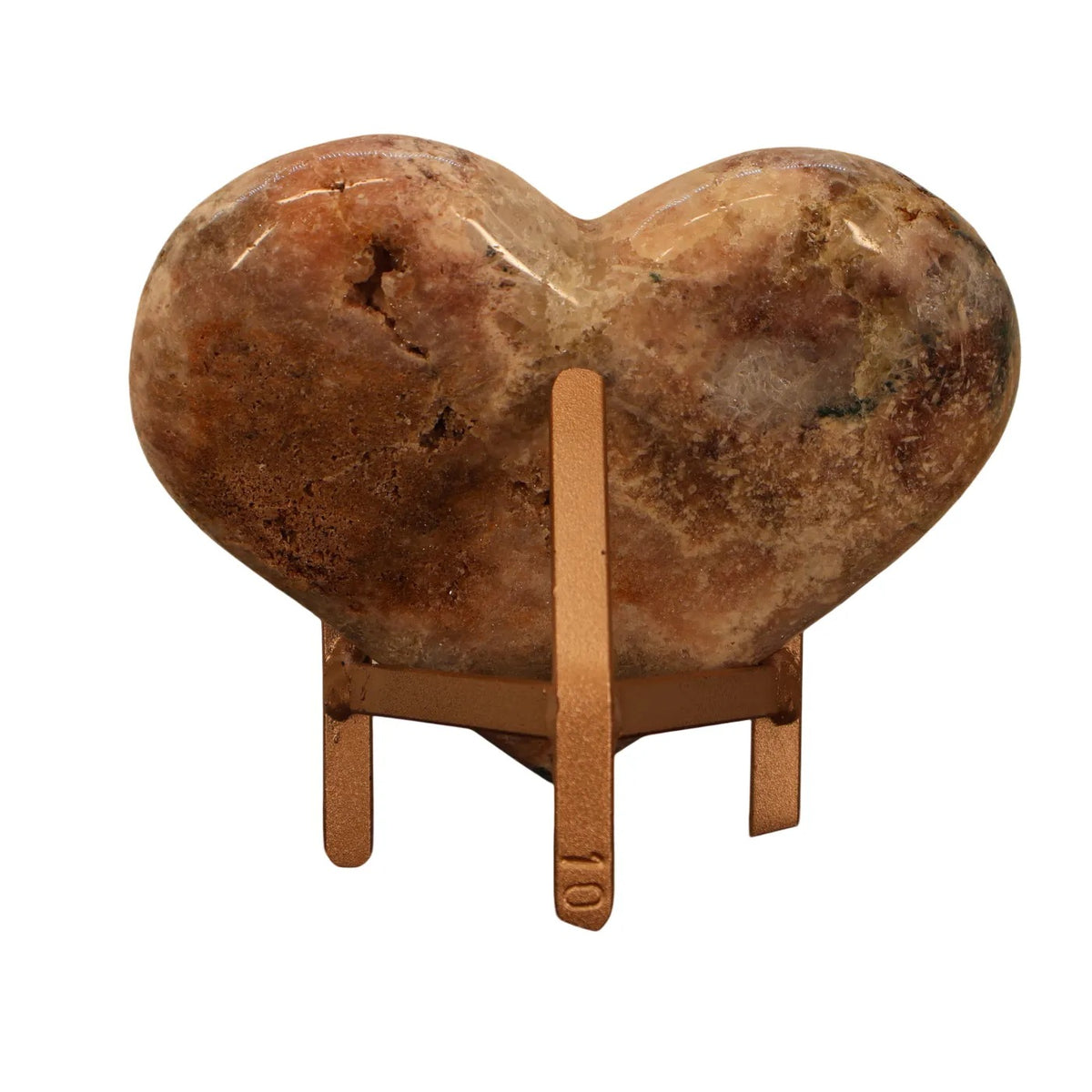 Roze Amethist Hart op Standaard – 1 kg - #2