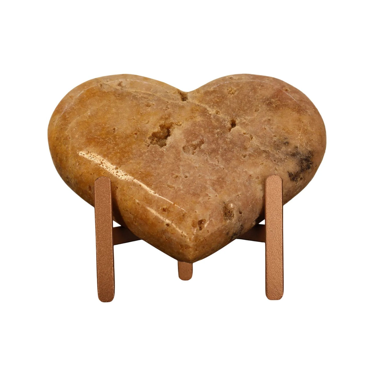 Roze Amethist Hart op Standaard – 1 kg - #3
