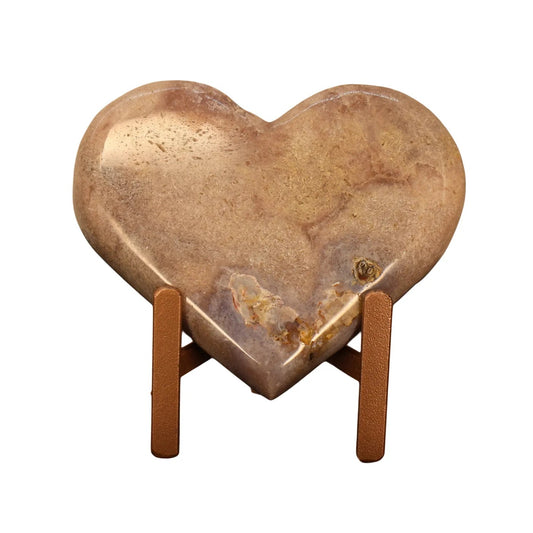 Roze Amethist Hart op Standaard – 0,8 kg - #4