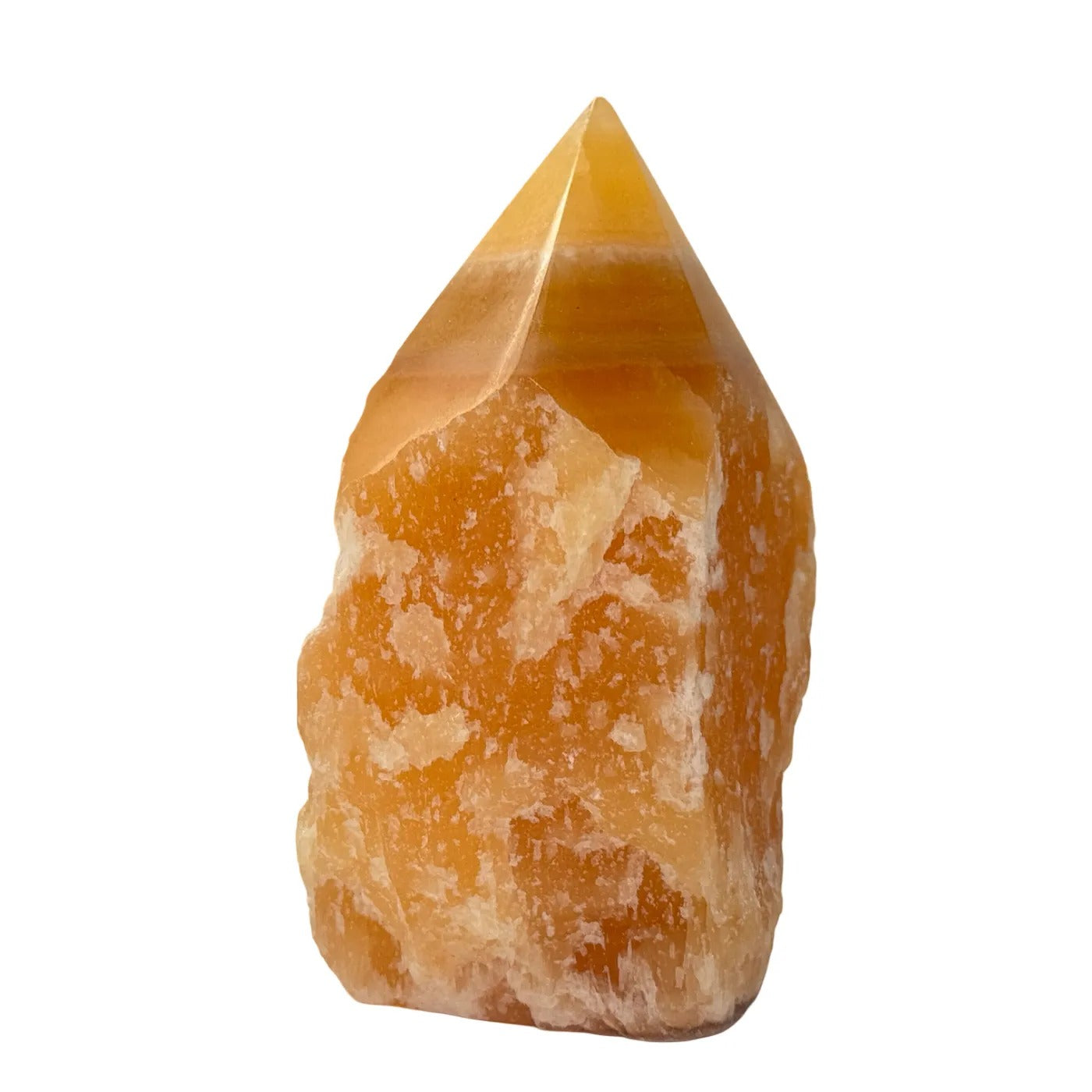 Oranje calciet gepolijste punt #4