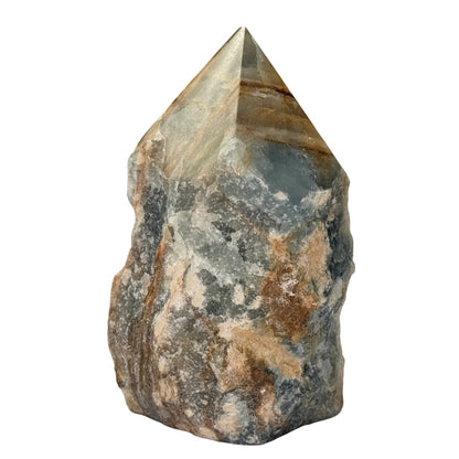 Blauwe onyx gepolijst punt #1