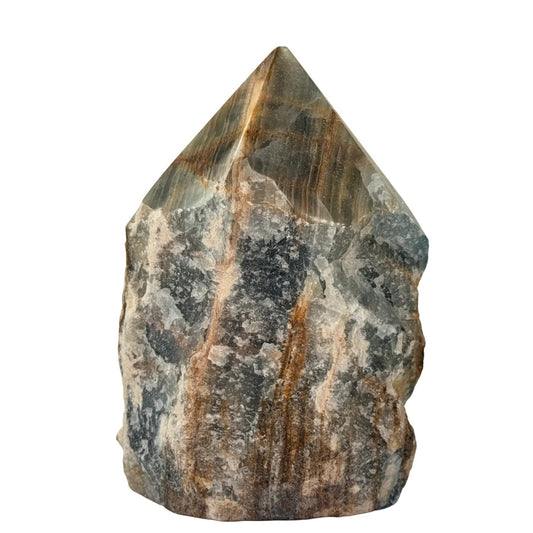 Blauwe onyx gepolijst punt #1
