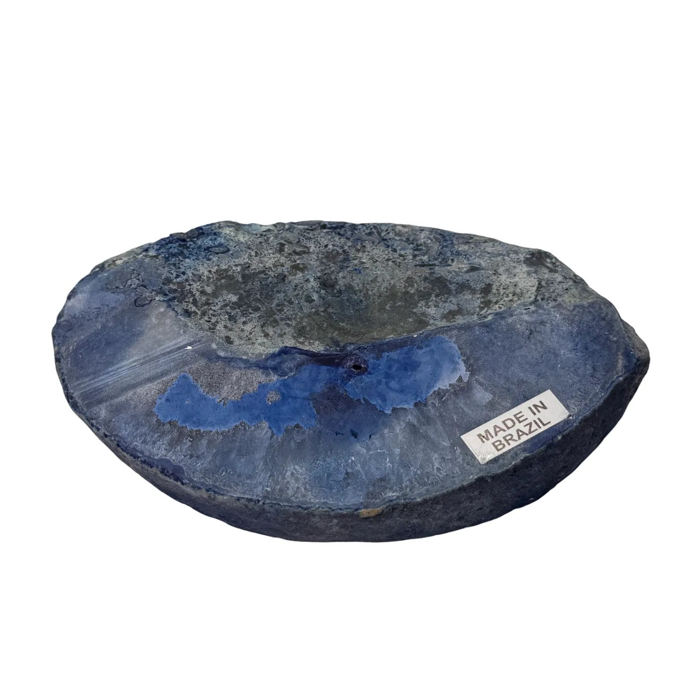 Agaat schijf slab blauwkleurig #2