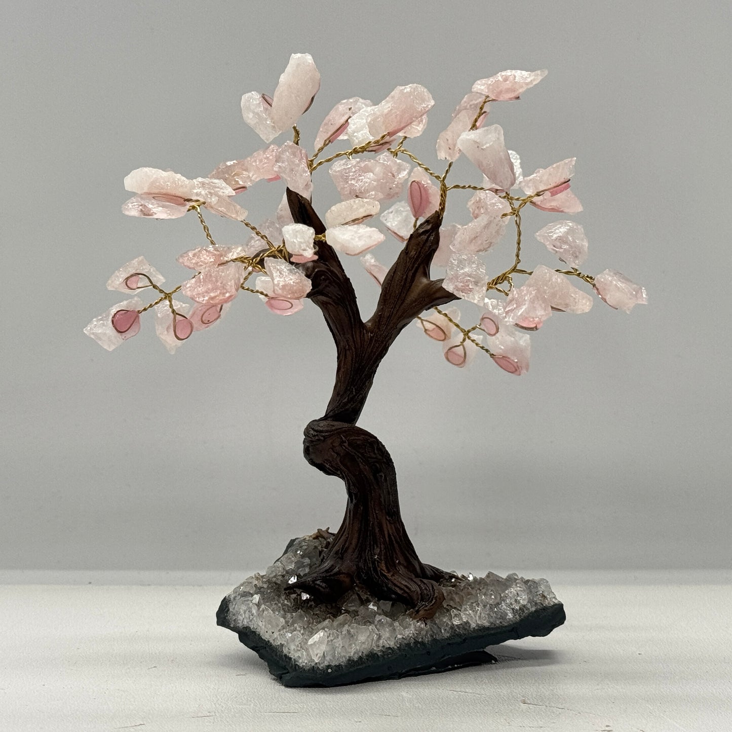 Rozenkwarts edelsteen boom