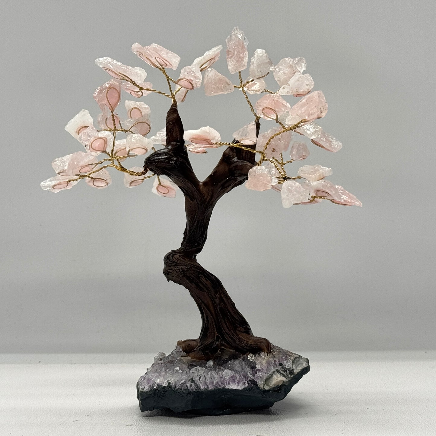 Rozenkwarts edelsteen boom