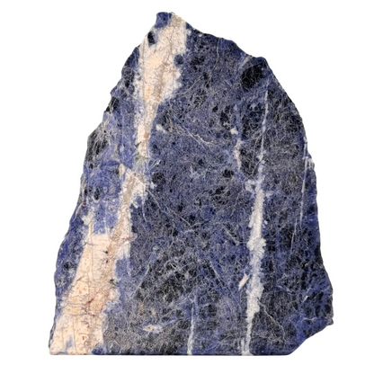 Sodaliet - ruw en gepolijst - cut base - 16 cm #4