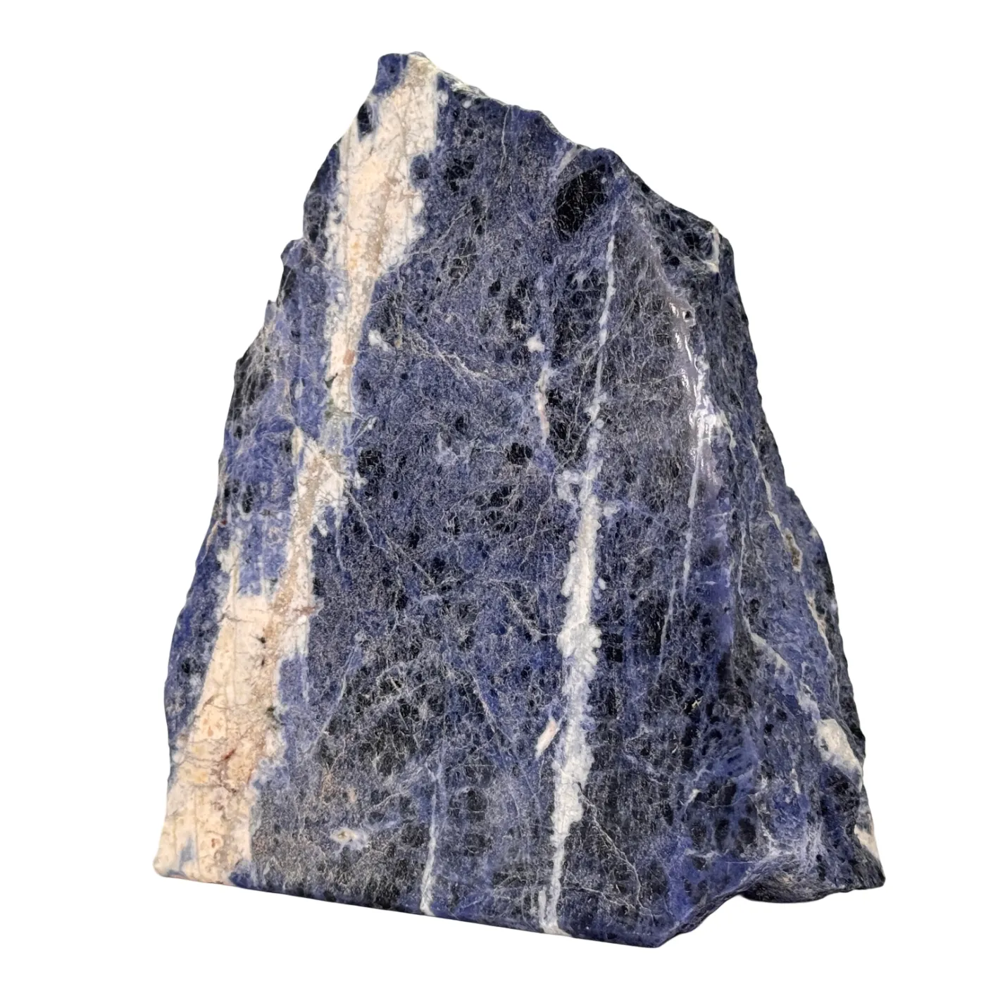 Sodaliet - ruw en gepolijst - cut base - 16 cm #4