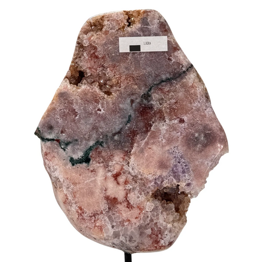 Roze amethist op standaard #8