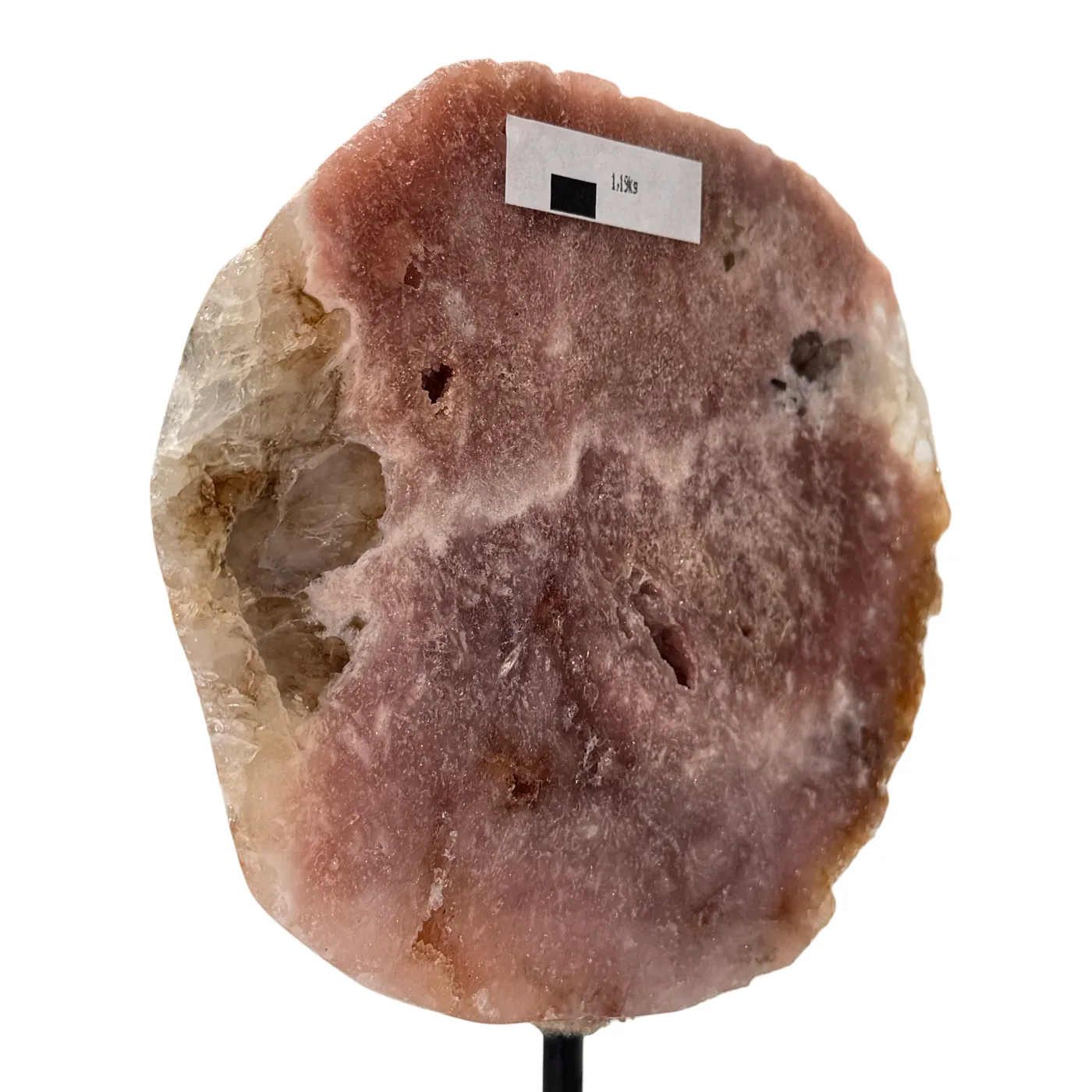 Roze amethist op standaard #9