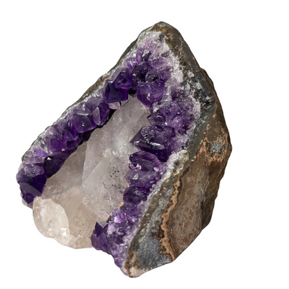 Amethist met calciet - speciale formatie #11