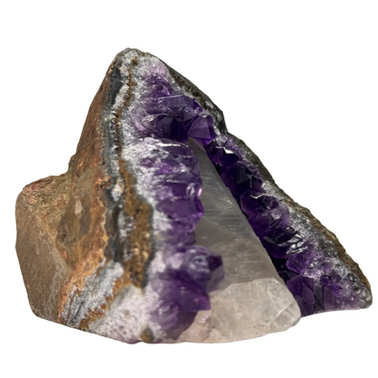 Amethist met calciet - speciale formatie #11