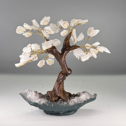 Bergkristal edelsteen boom van 15 cm