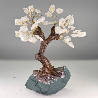 Bergkristal edelsteen boom van 15 cm