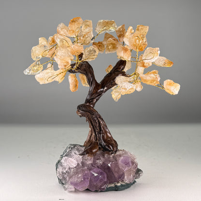 Citrien edelsteen boom van 15 cm