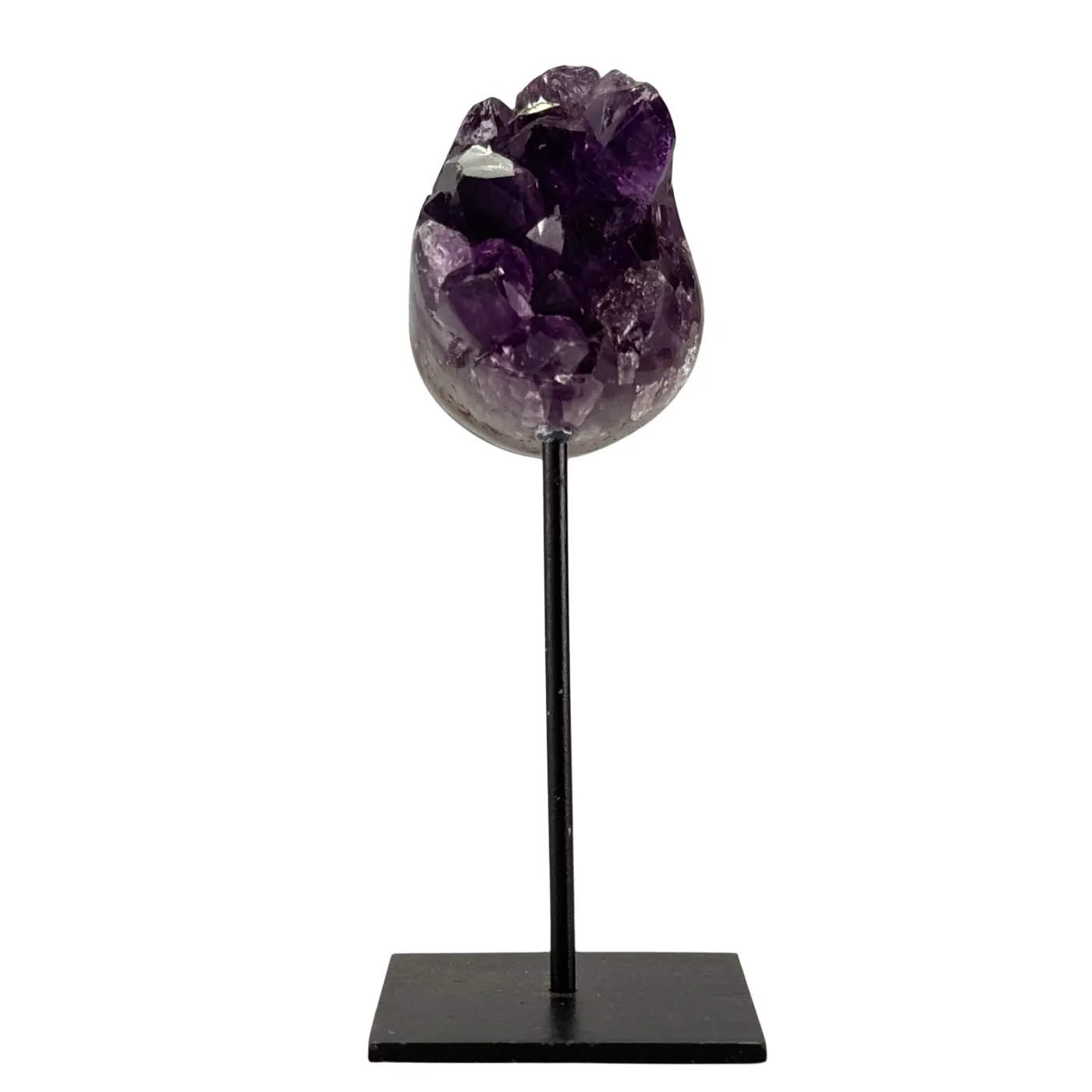 Amethist klein van AAA-kwaliteit op standaard