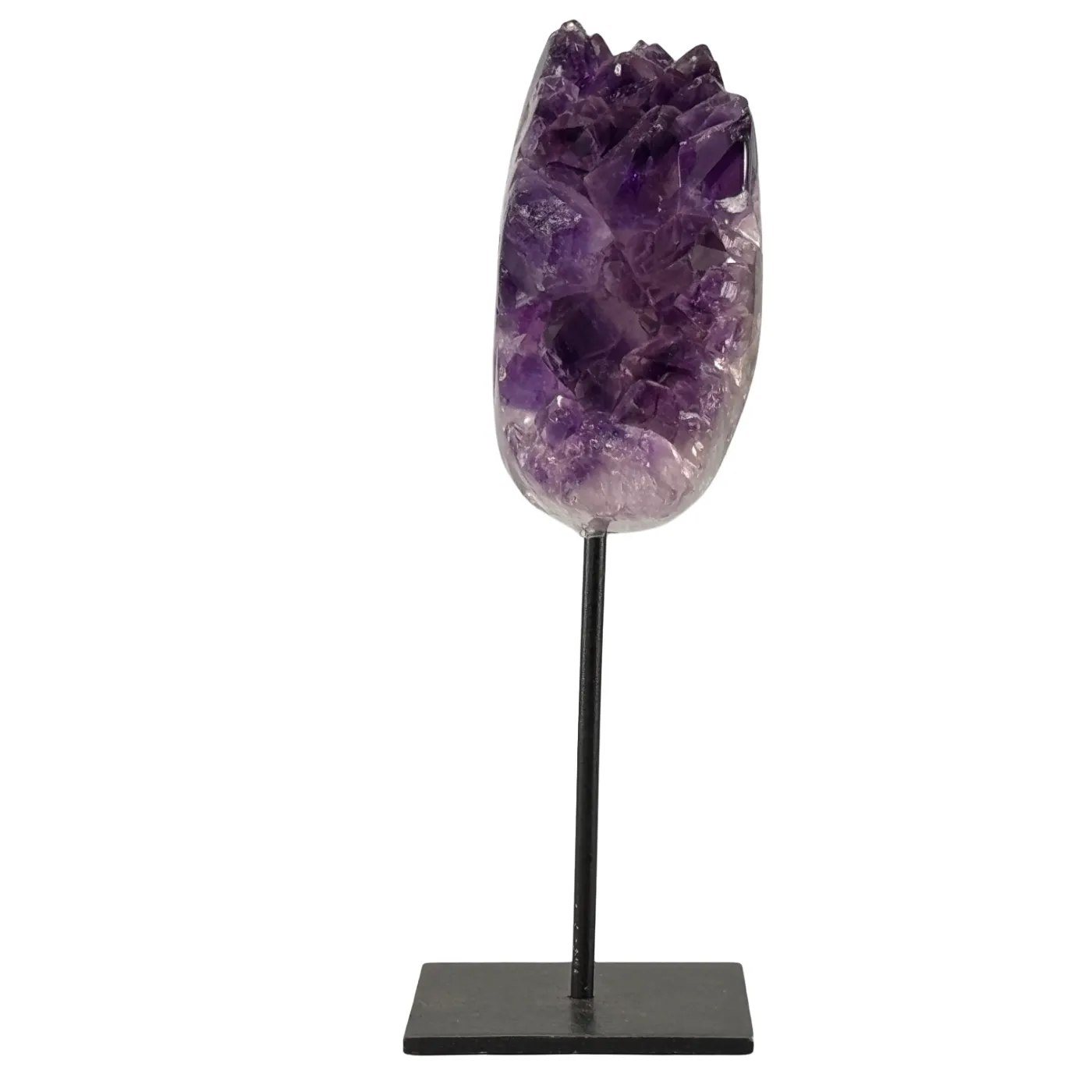 Amethist klein van AAA-kwaliteit op standaard