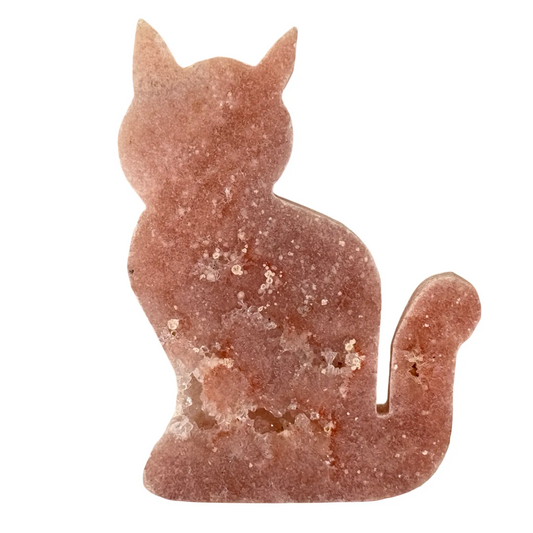 Roze amethist poes figuur #1