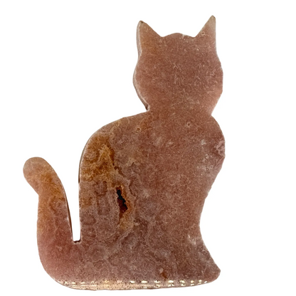Roze amethist poes figuur #2