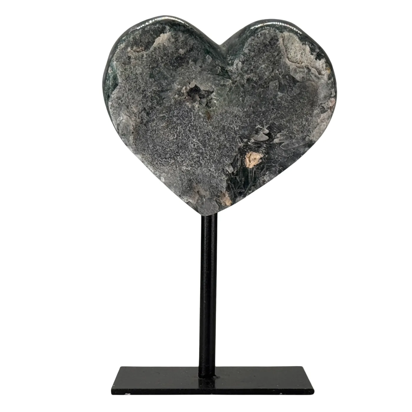 Amethist flower hart op standaard #1