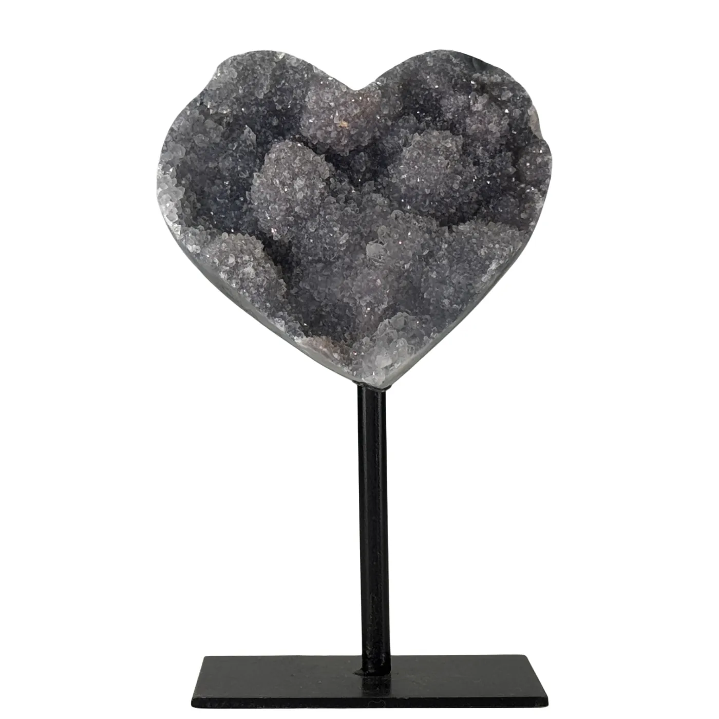 Amethist flower hart op standaard #1