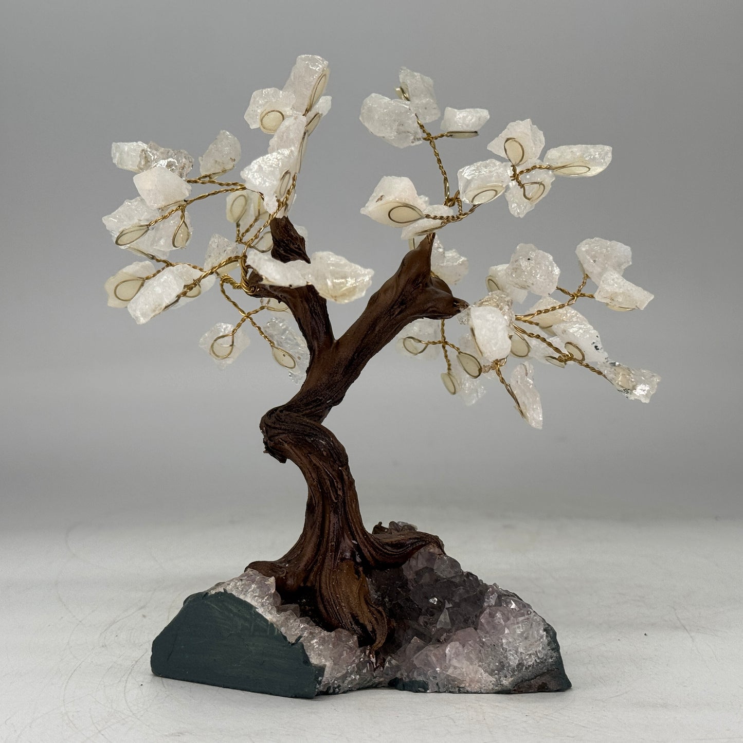 Bergkristal edelsteen boom van 15 cm