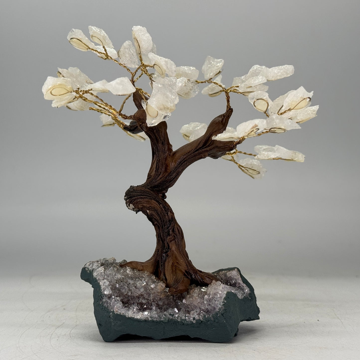 Bergkristal edelsteen boom van 15 cm