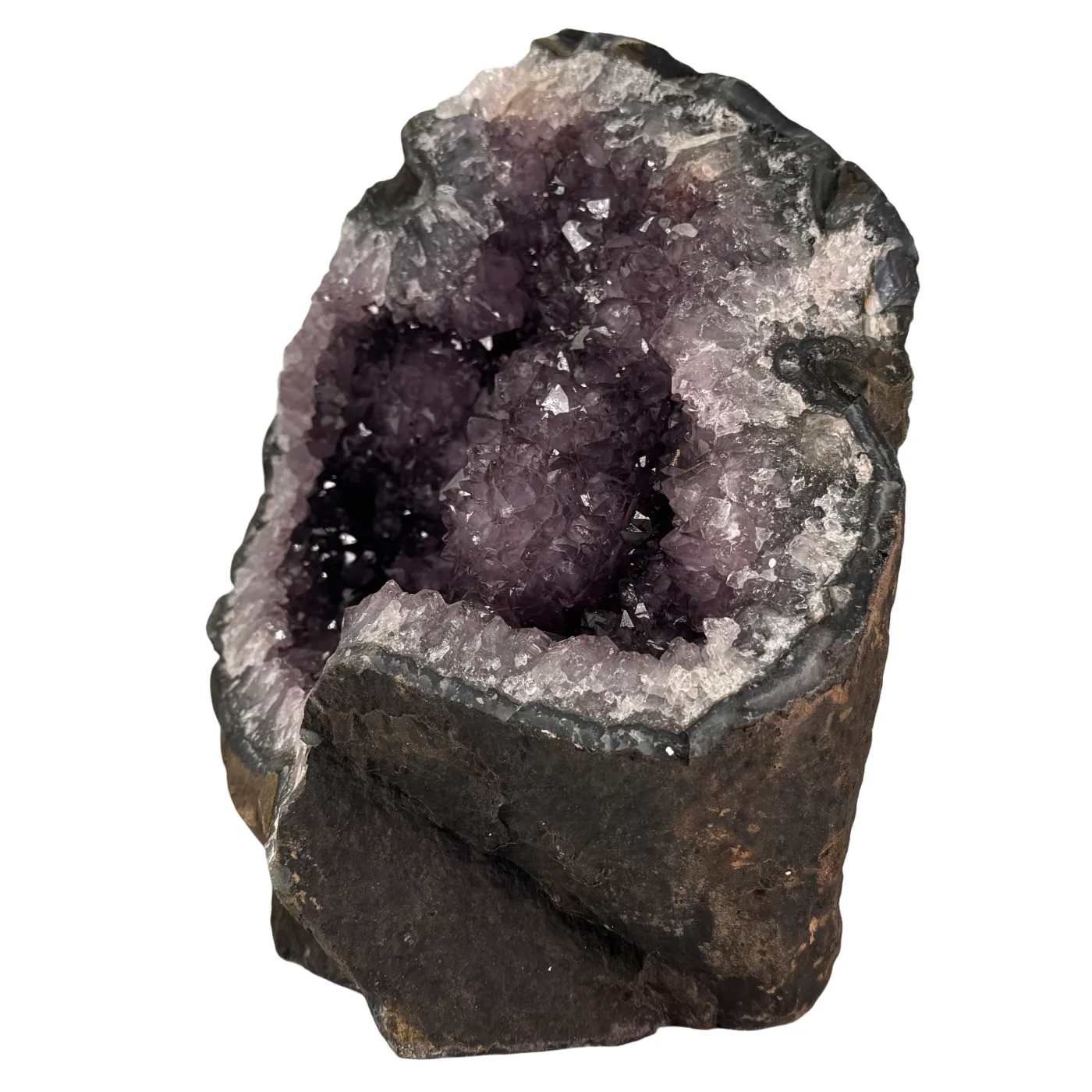 Prachtige Amethist Special uit Uruguay – 23 cm hoog en 6 kg zwaar.