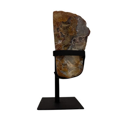 Agaat geode butterfly op standaard #2