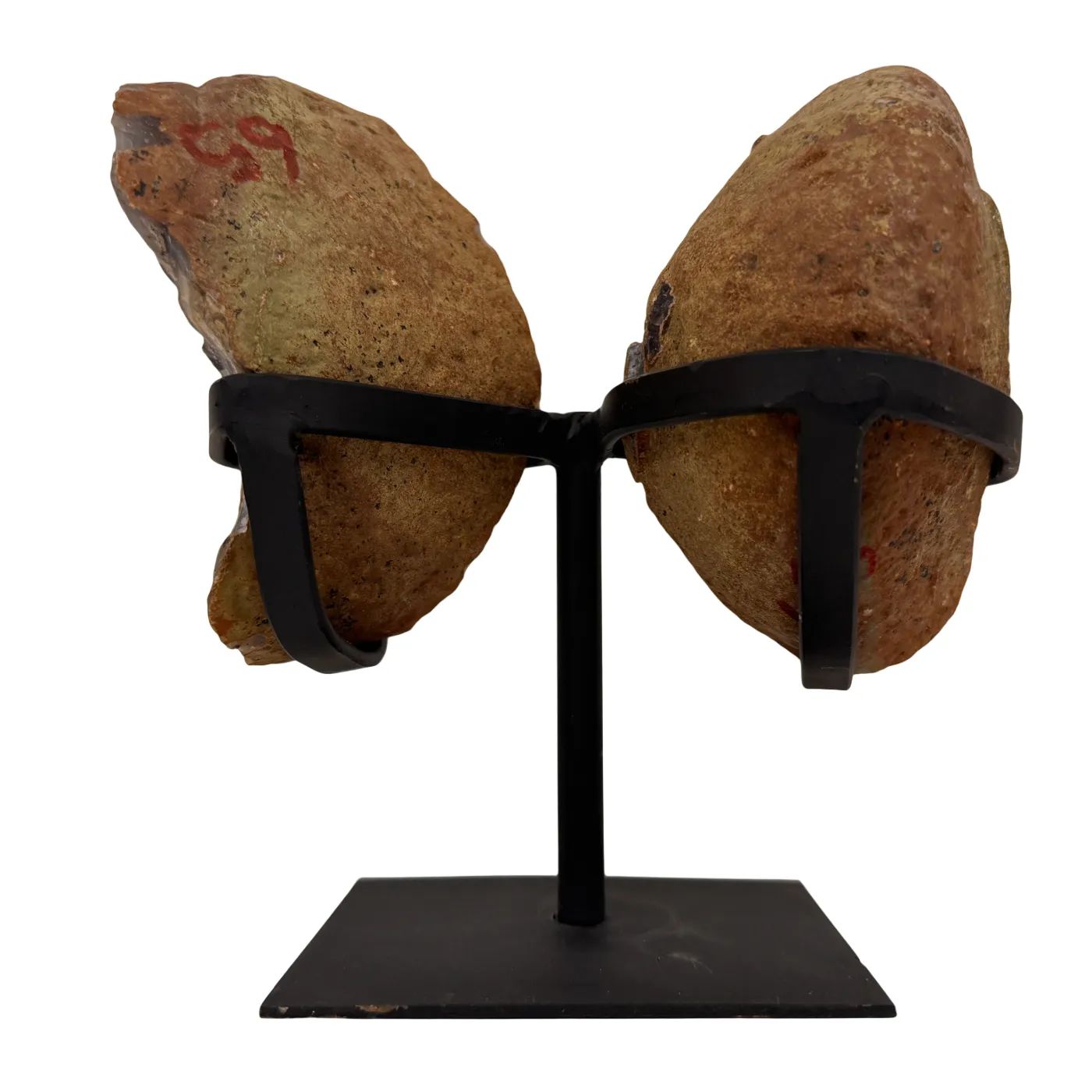 Agaat geode butterfly op standaard #2