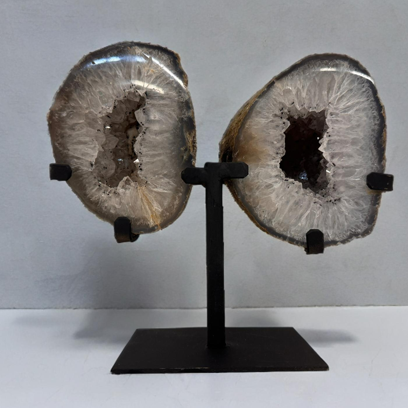 Agaat geode butterfly op standaard #3