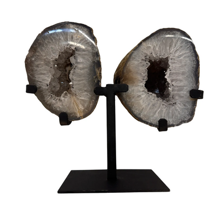 Agaat geode butterfly op standaard #3