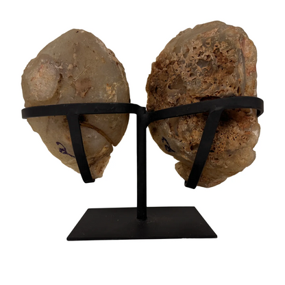 Agaat geode butterfly op standaard #5