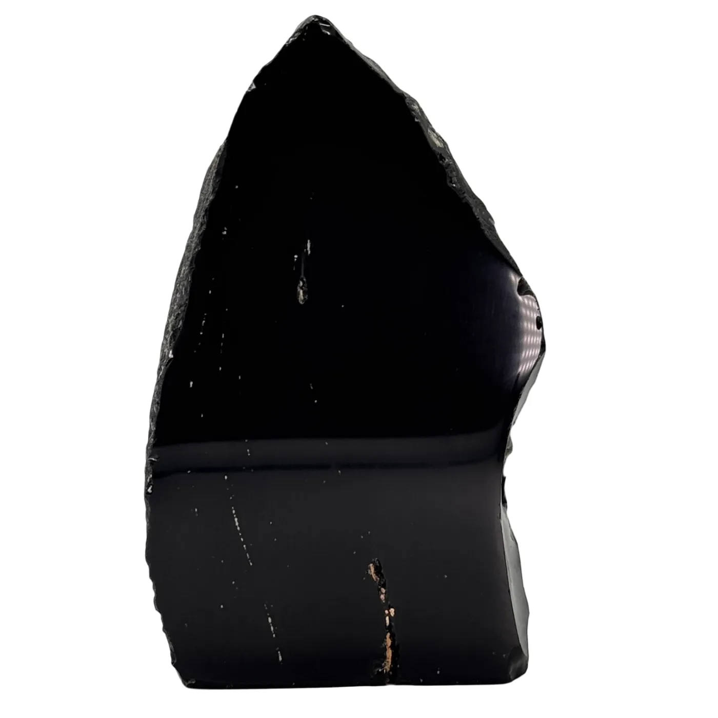 Zwarte obsidiaan cut base #6