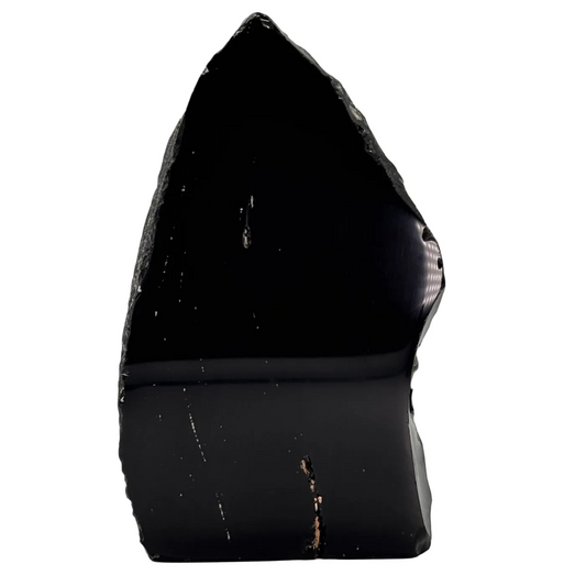 Zwarte obsidiaan cut base #6