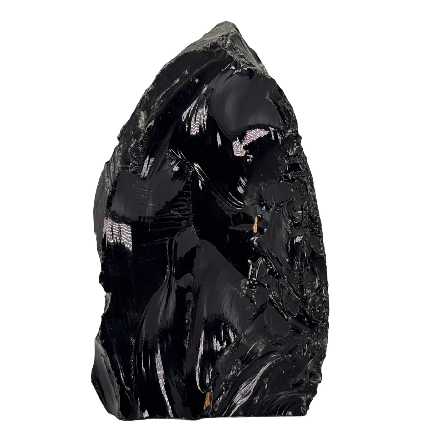 Zwarte obsidiaan cut base #6