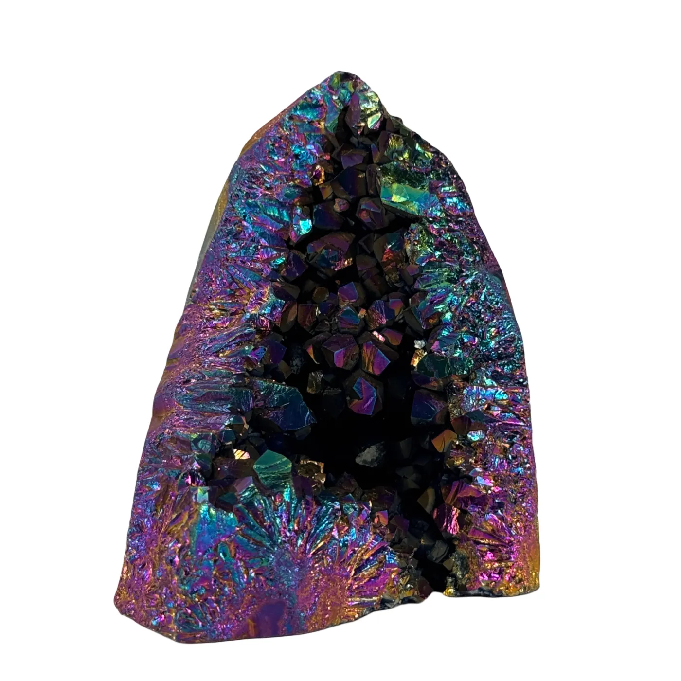 Rainbow titanium cluster #13