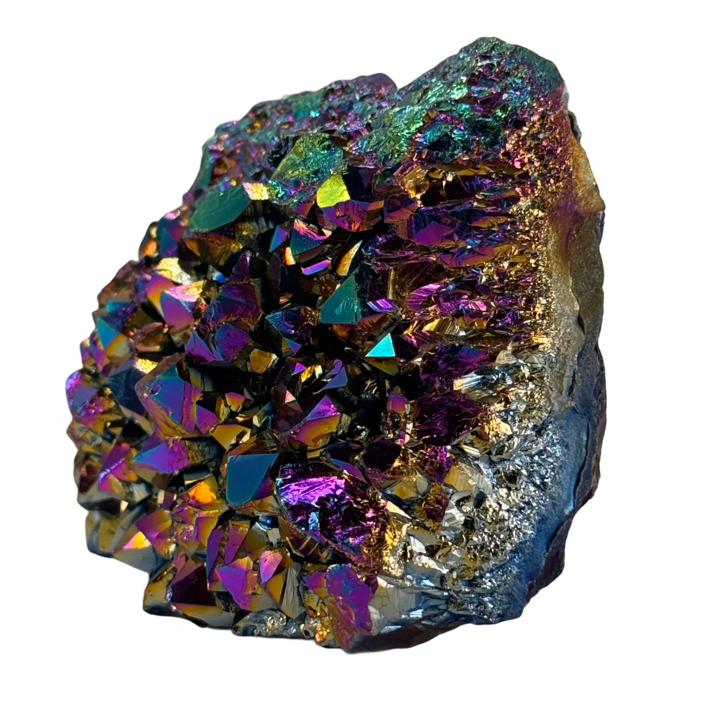 Rainbow titanium cluster #15