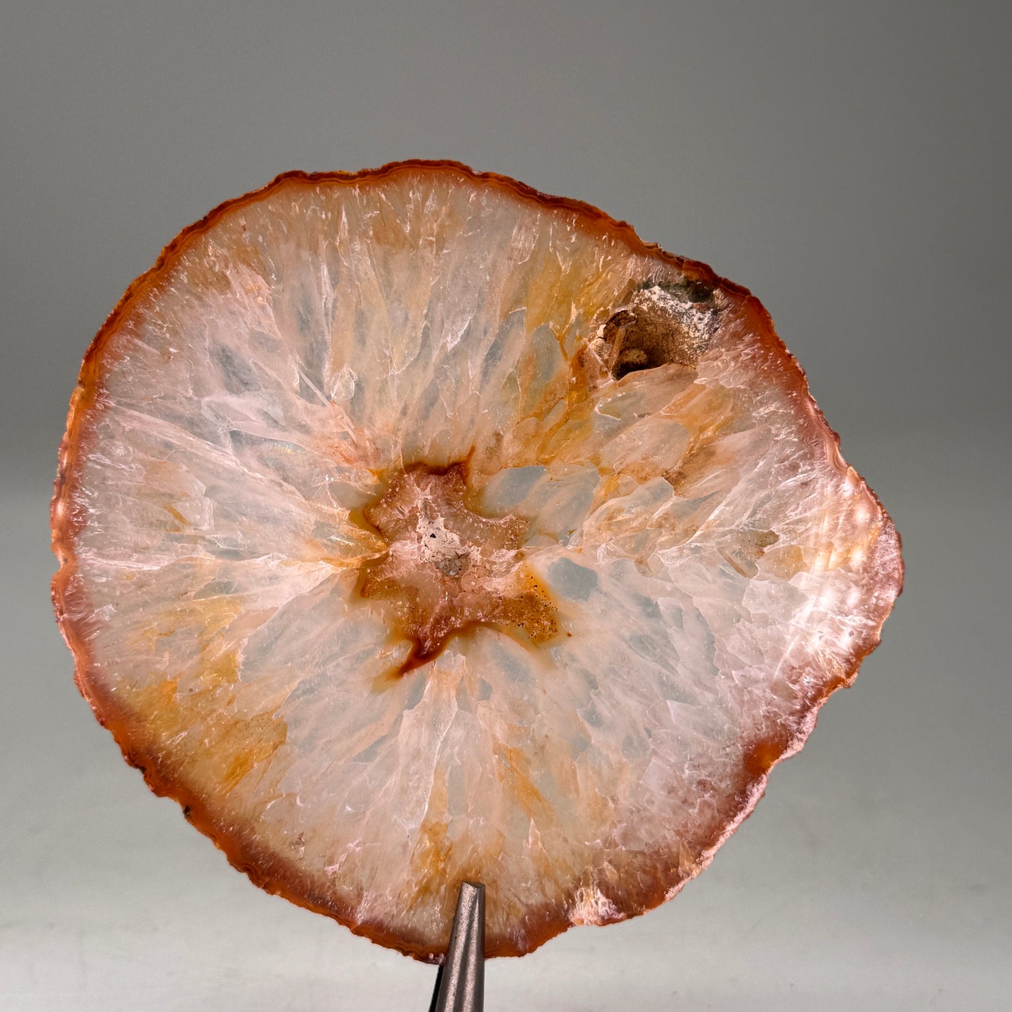 Dunne natuurlijke agaatschijf uit Brazilië