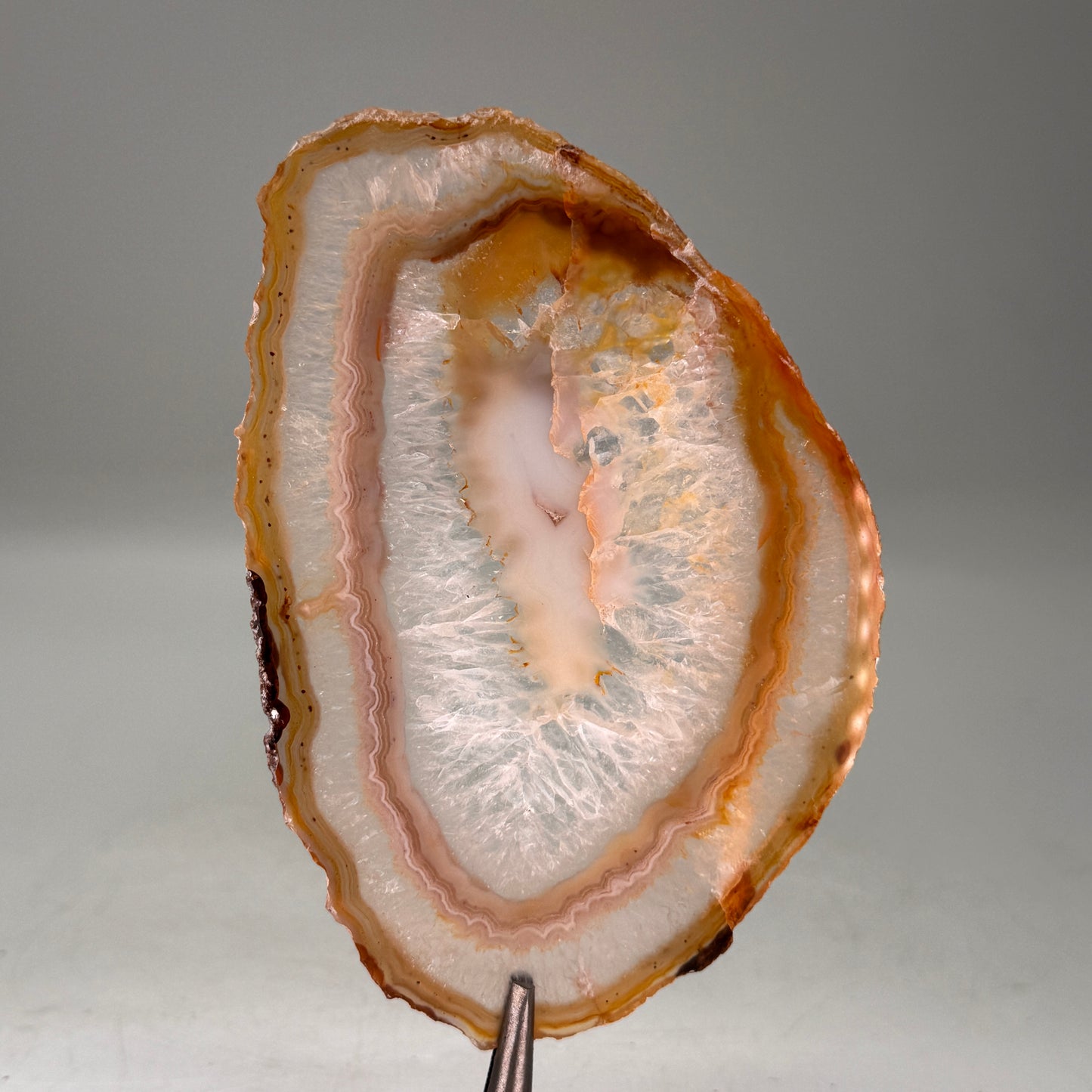 Dunne natuurlijke agaatschijf uit Brazilië