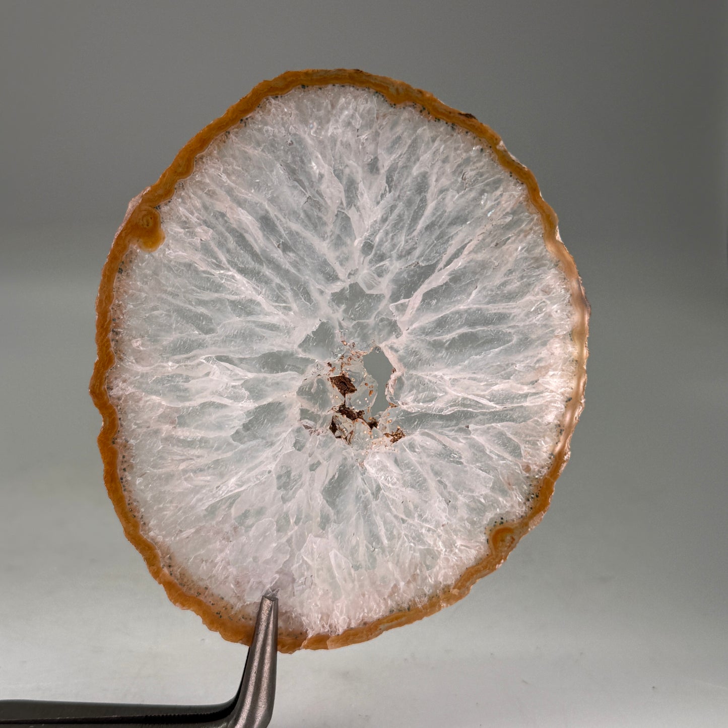 Dunne natuurlijke agaatschijf uit Brazilië