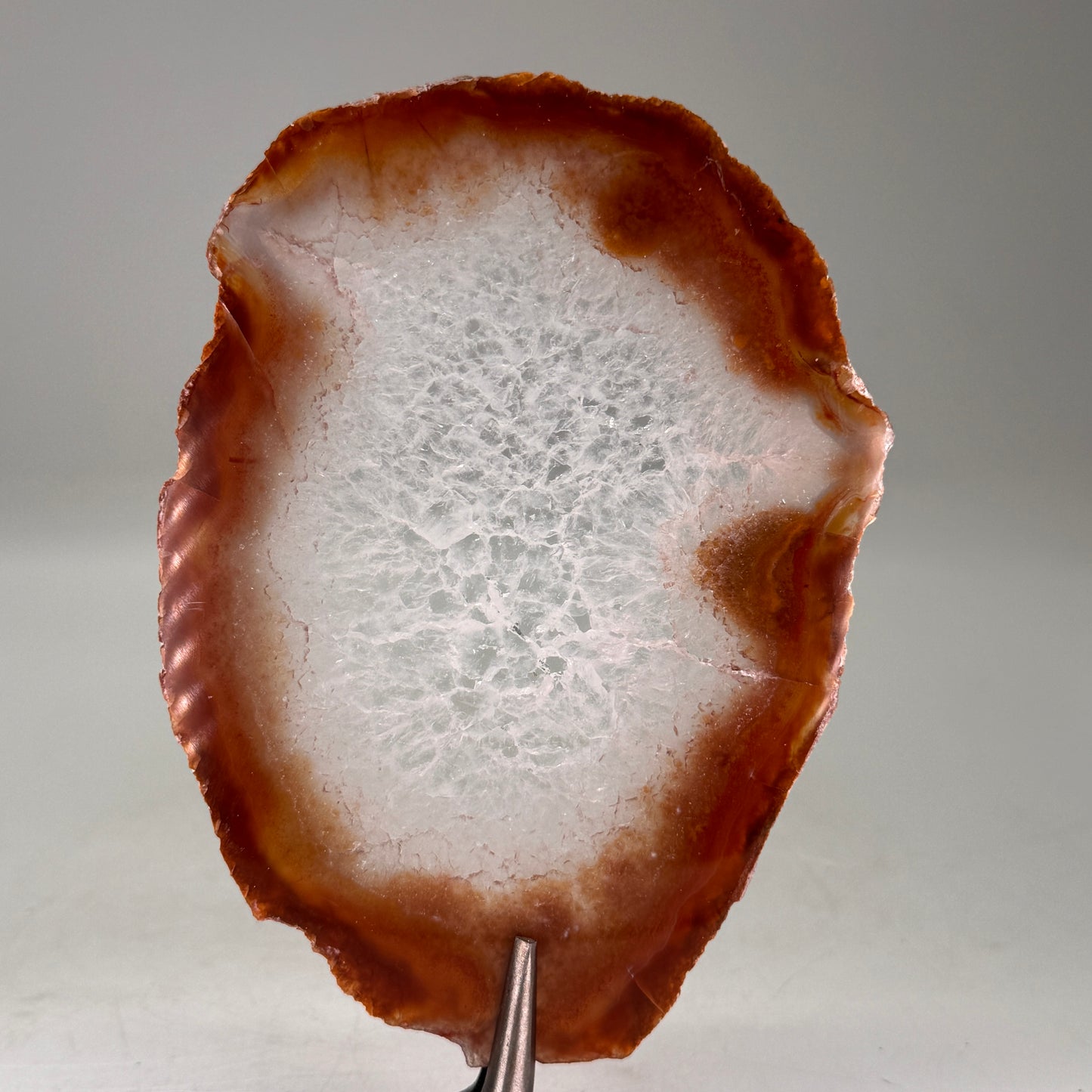 Dunne natuurlijke agaatschijf uit Brazilië