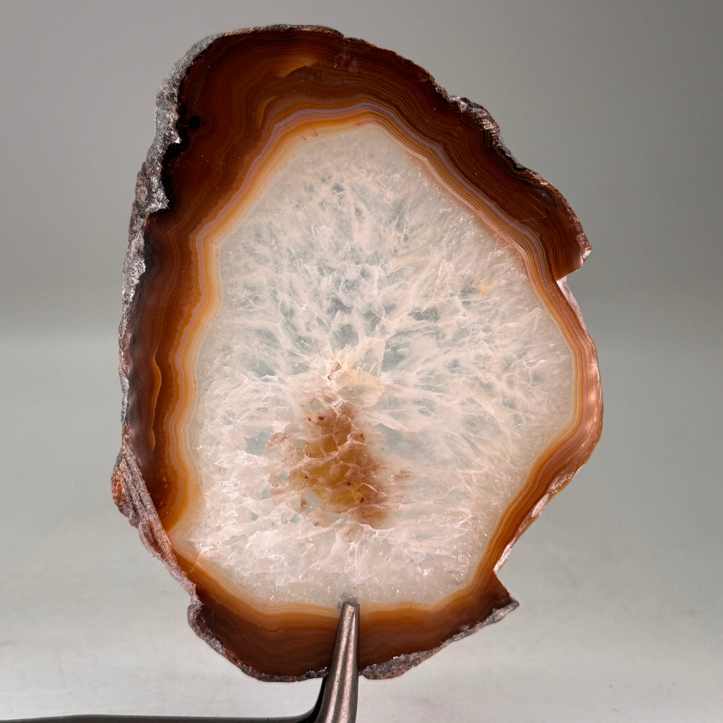 Dunne natuurlijke agaatschijf uit Brazilië