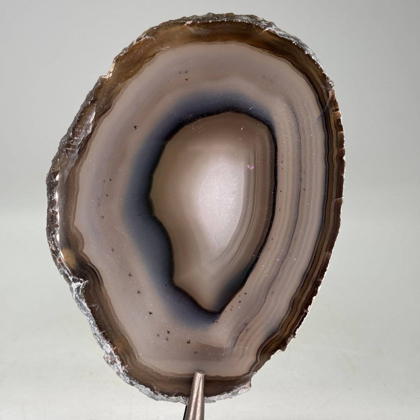 Dunne natuurlijke agaatschijf uit Brazilië