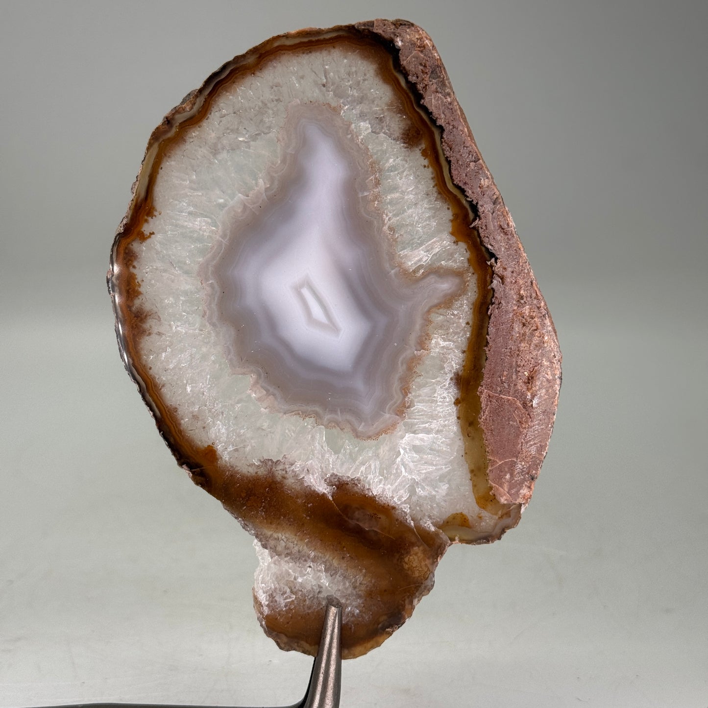 Dunne natuurlijke agaatschijf uit Brazilië