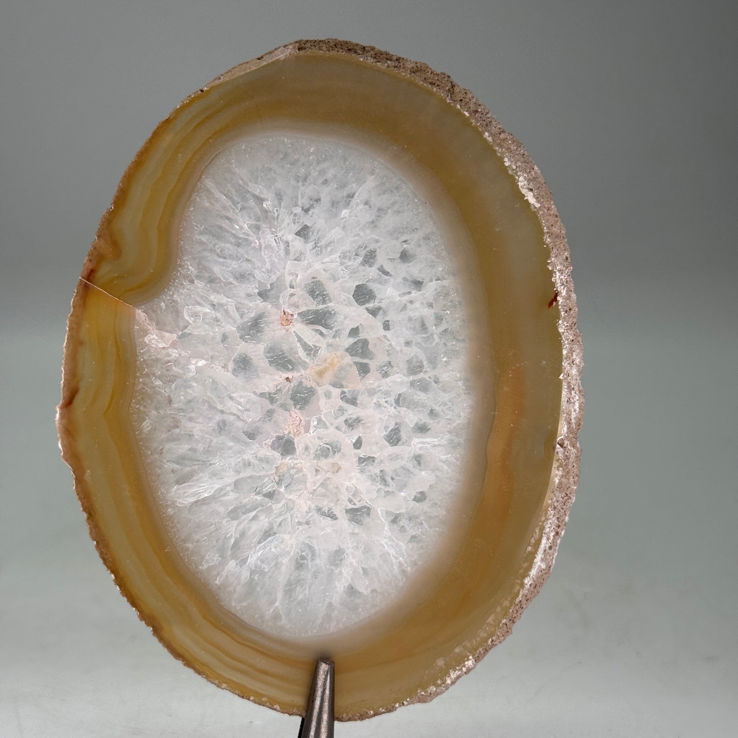 Dunne natuurlijke agaatschijf uit Brazilië