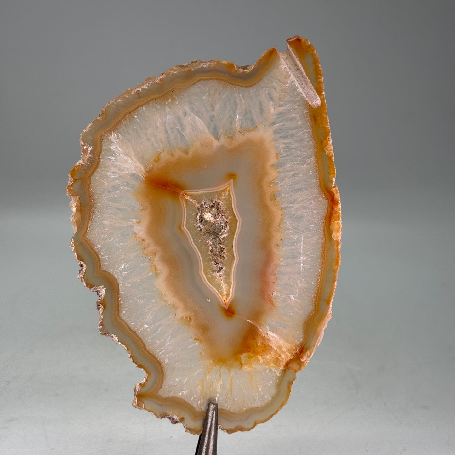 Dunne natuurlijke agaatschijf uit Brazilië